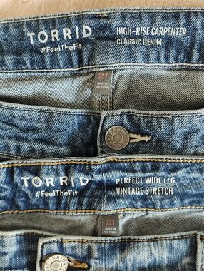 Size 22 Tall Wide Leg Jeans